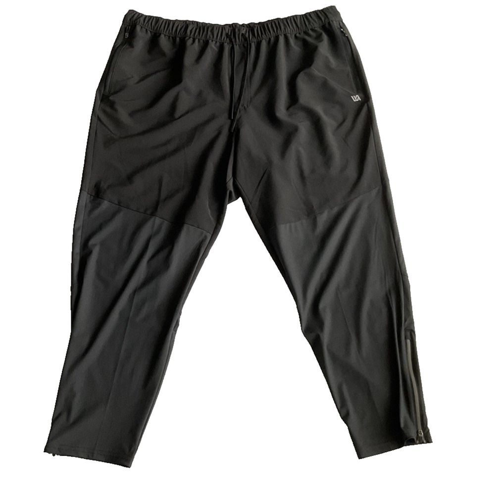 VRST Men's Mix Media Slim Tapered Pant Pure Black XXL Athleisure Streetwear